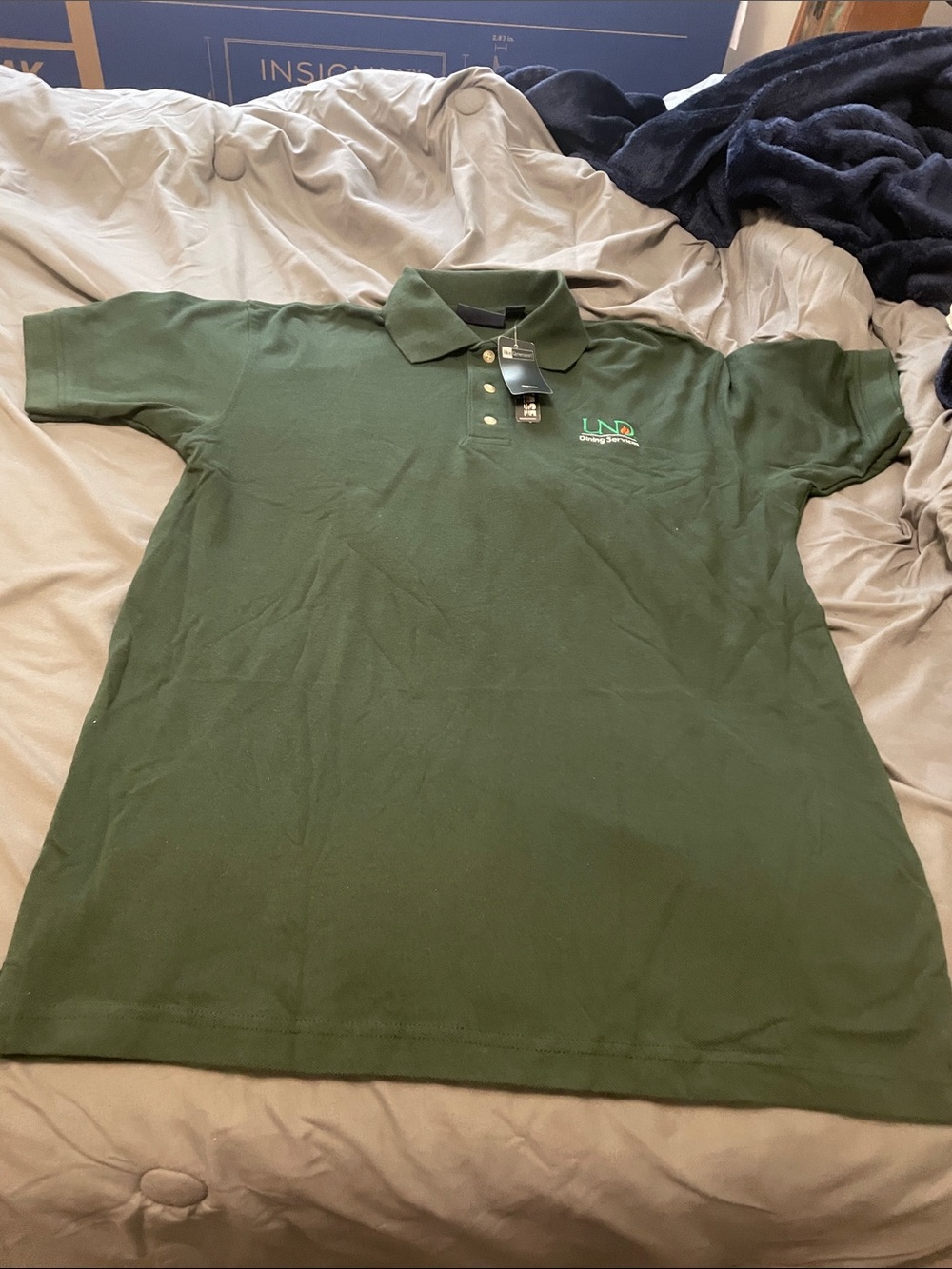 LND Green Men's Polo Button-Down Shirt
